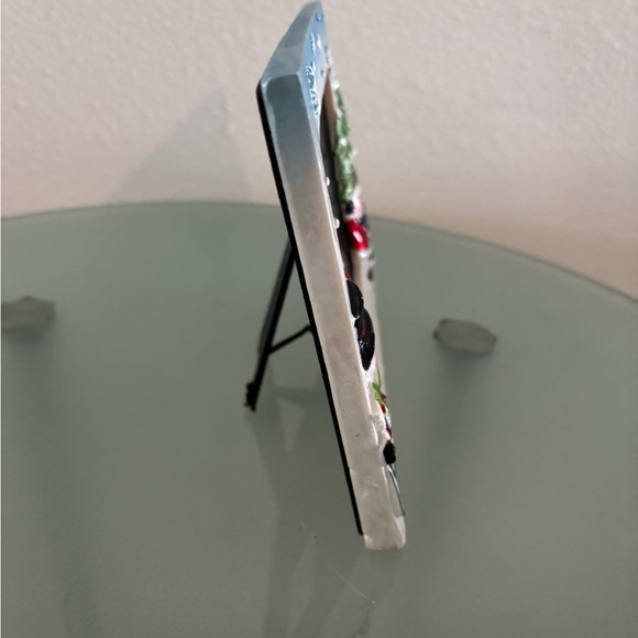 Holiday frame, Mr. and Mrs. snowman fits a 4 x 6 photograph - Picture 2 of 5